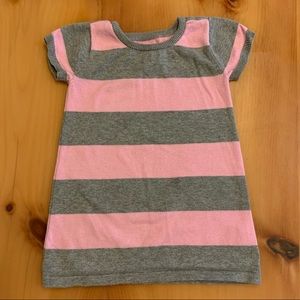 2T Pink & gray dress top 🎀